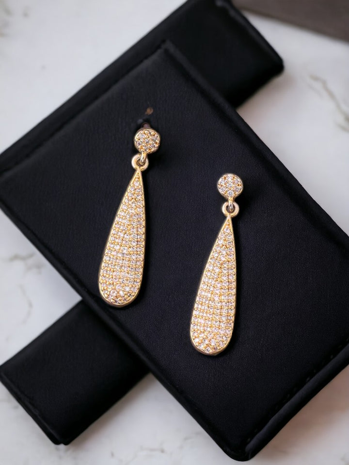 Golden Sparkle Danglers