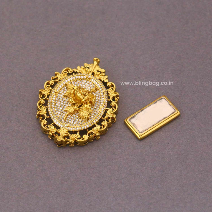 Golden Stag Vintage Brooch