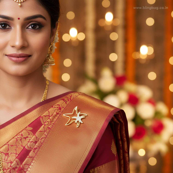 Golden Starleaf Brooch