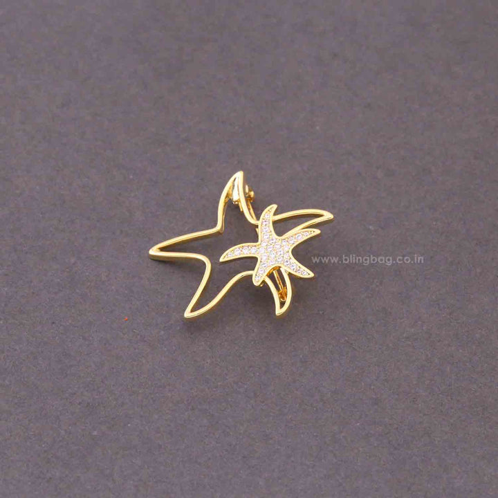 Golden Starleaf Brooch