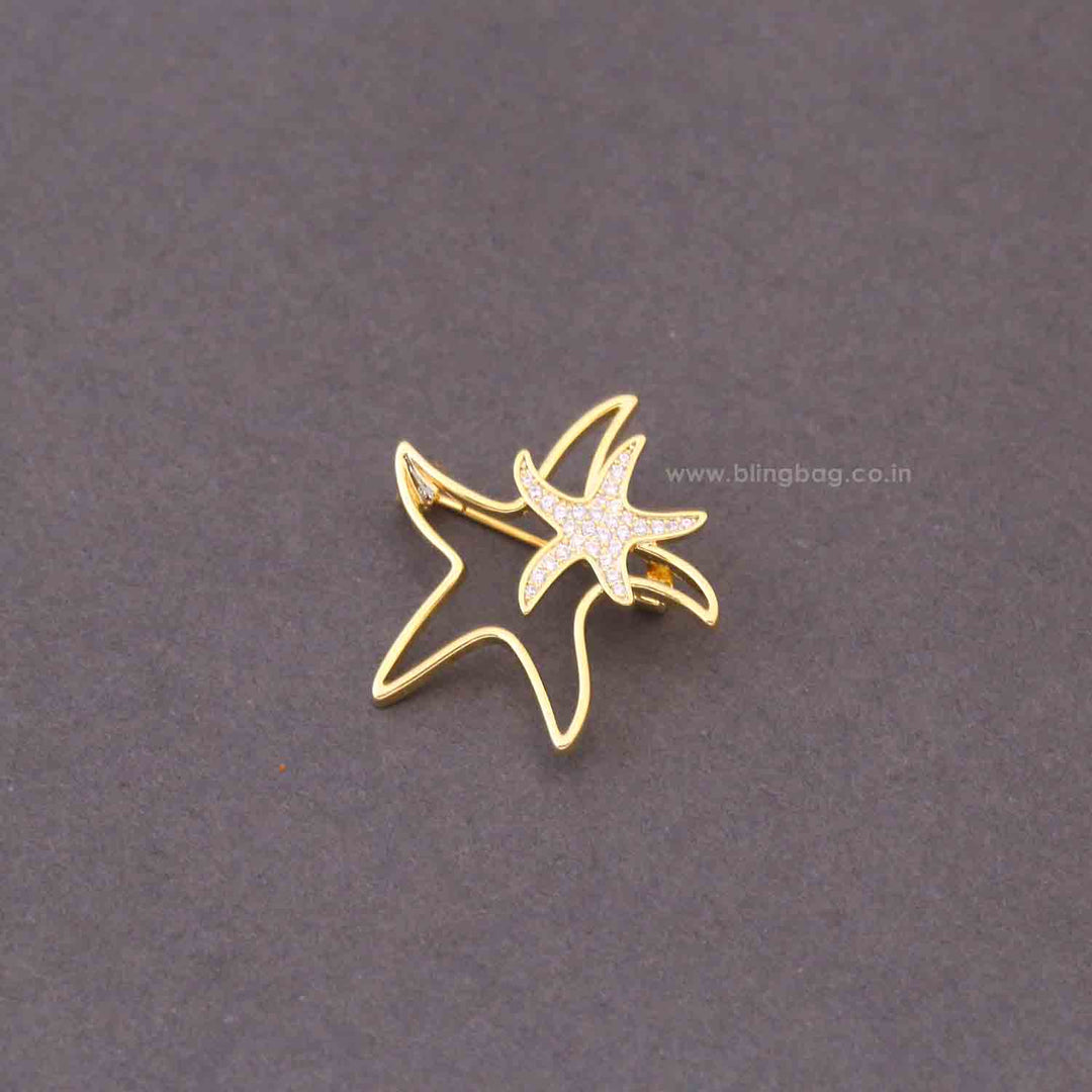 Golden Starleaf Brooch