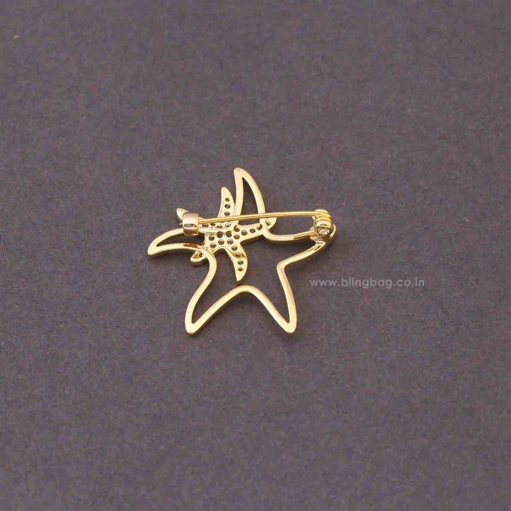 Golden Starleaf Brooch