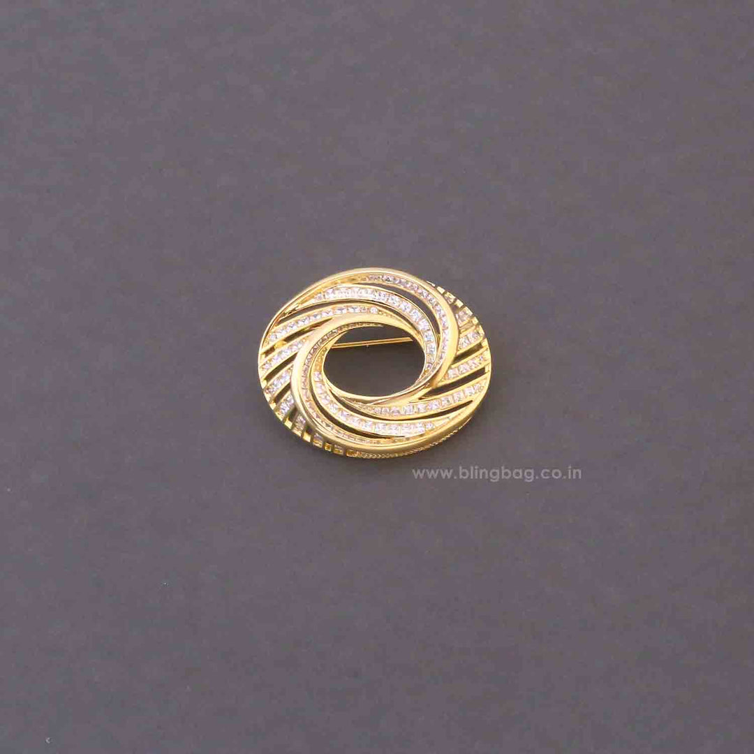 Golden Starlight Brooch