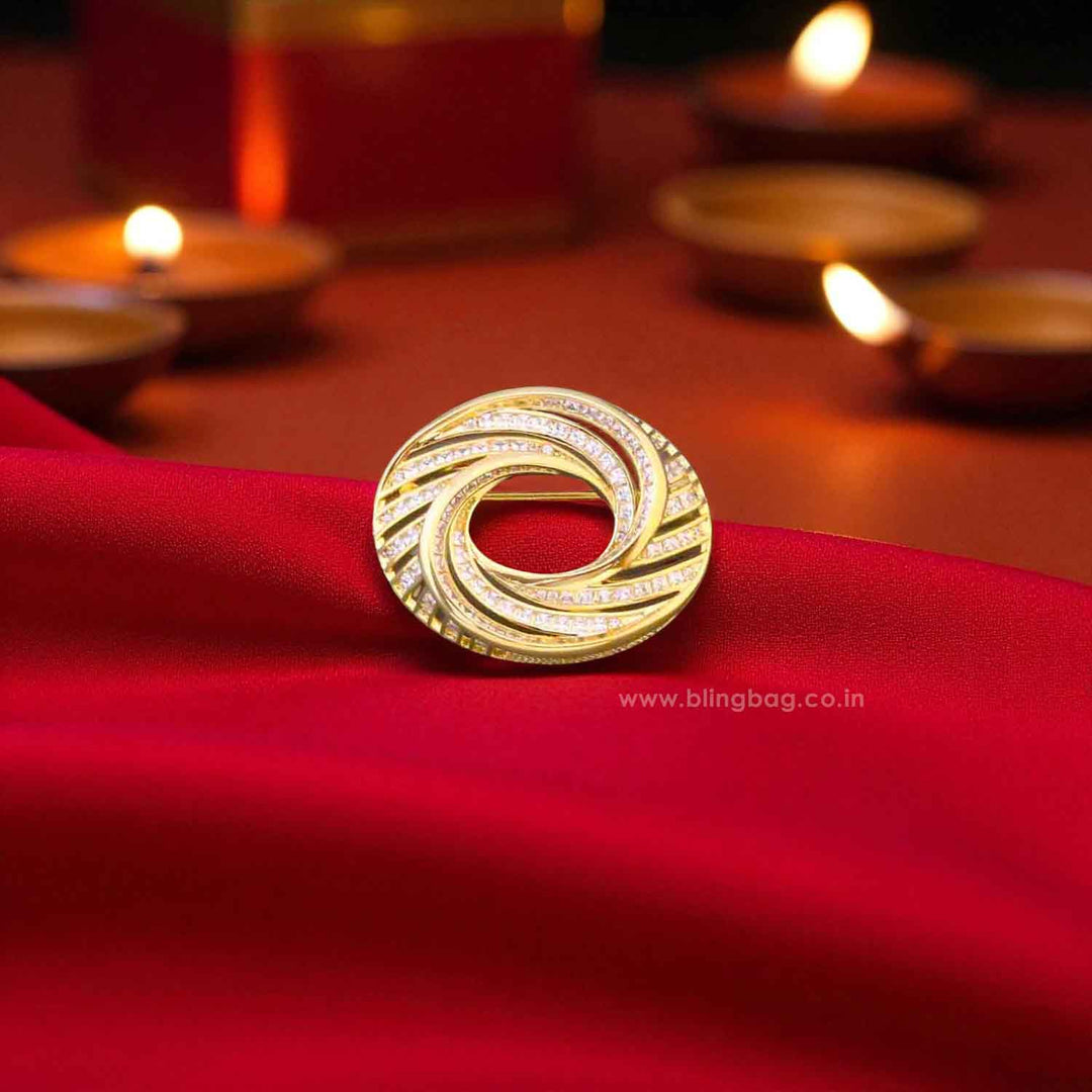 Golden Starlight Brooch