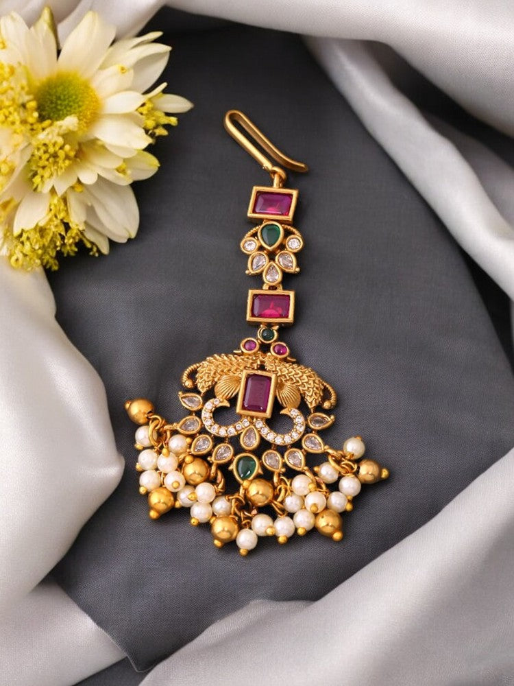 Golden Suhasini Maang Tikka