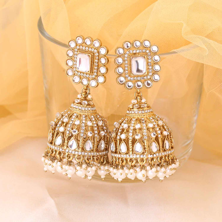 Golden Sumaniya Jhumkis