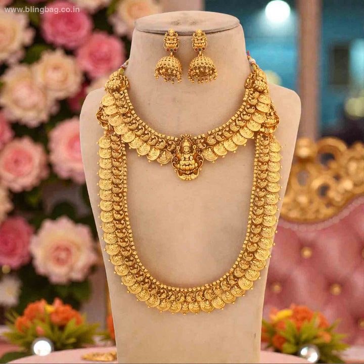Golden Sundarishree Temple Jewellery Set - New Arrival