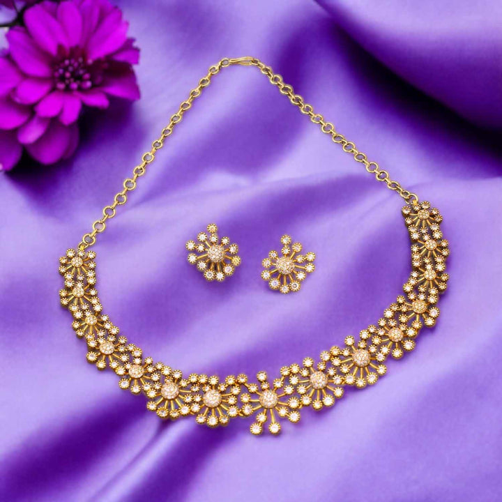 Golden Suvarnakalp Antique Jewellery Set - New Arrival