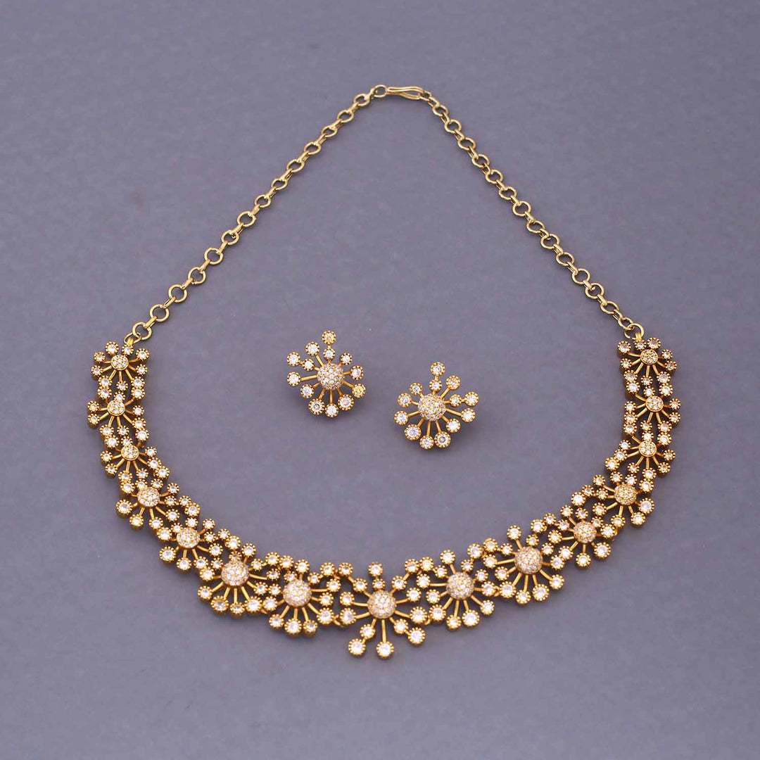 Golden Suvarnakalp Antique Jewellery Set - New Arrival