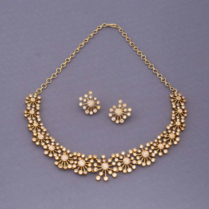 Golden Suvarnakalp Antique Jewellery Set - New Arrival