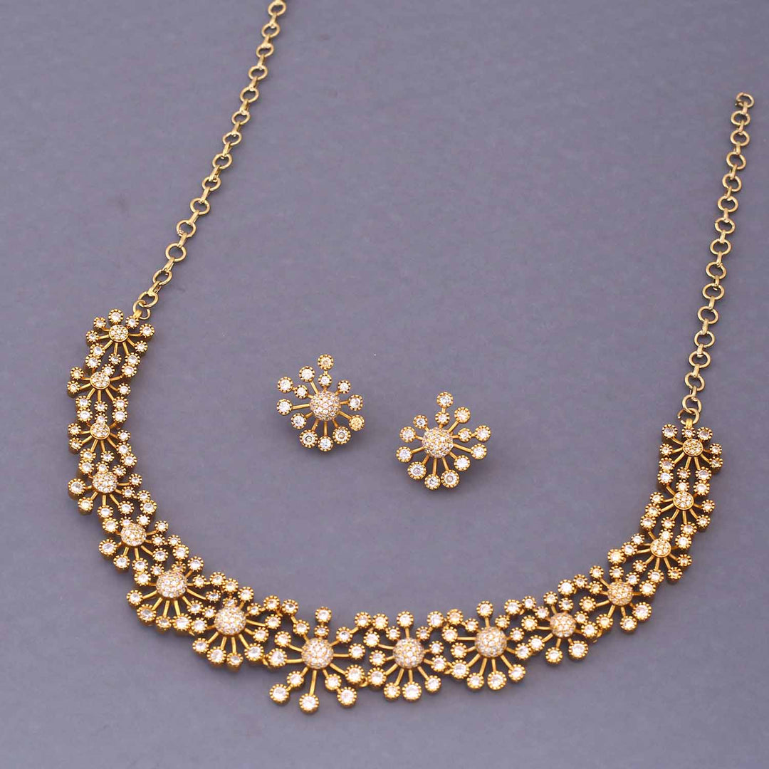 Golden Suvarnakalp Antique Jewellery Set - New Arrival