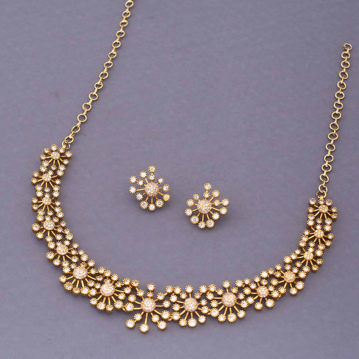 Golden Suvarnakalp Antique Jewellery Set - New Arrival