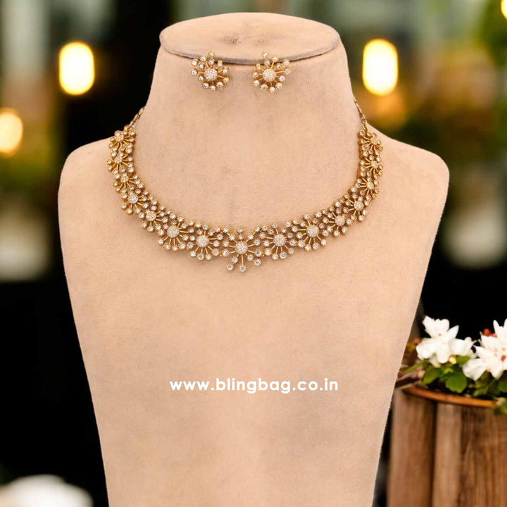 Golden Suvarnakalp Antique Jewellery Set - New Arrival