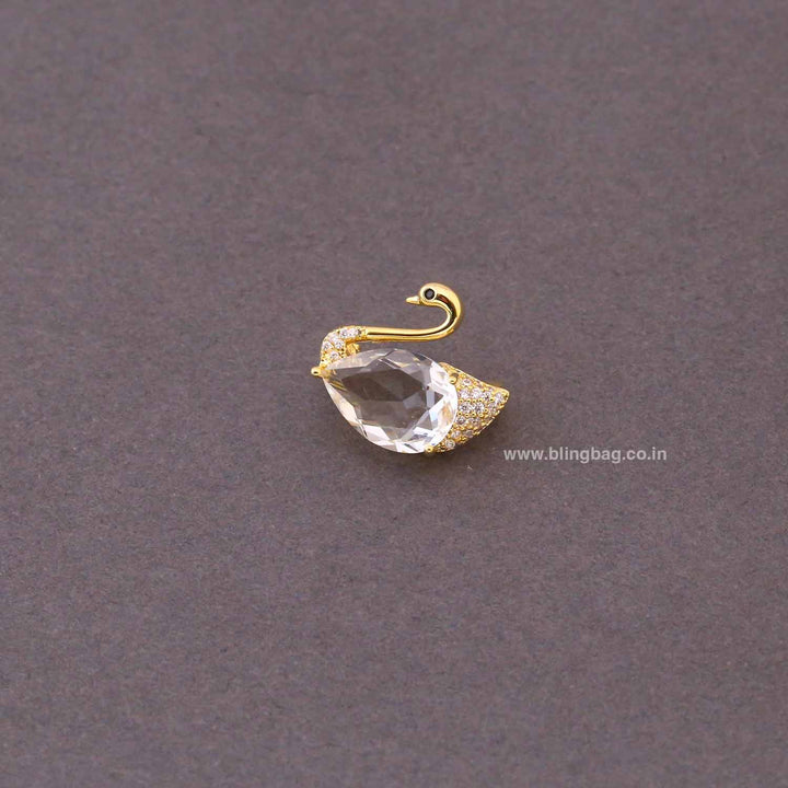 Golden Swan Brooch