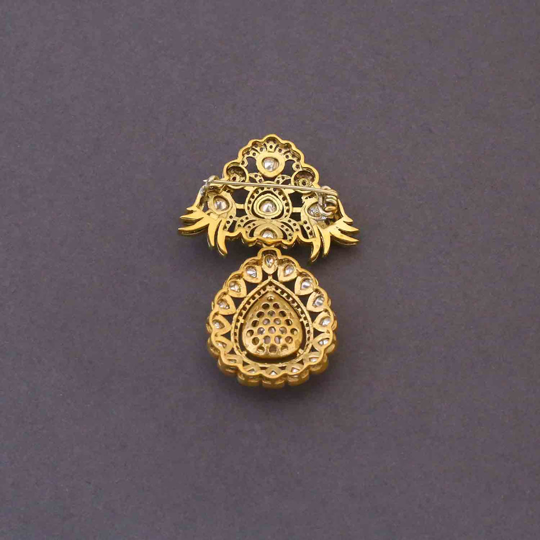 Golden Swarna Jyoti Brooch