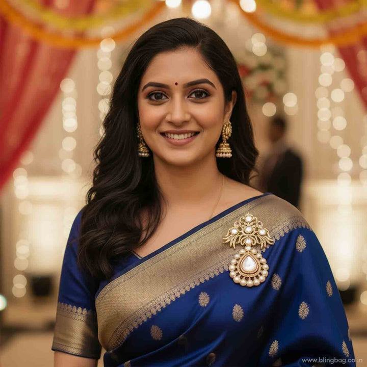 Golden Swarna Jyoti Brooch