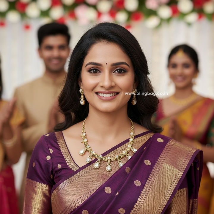 Golden Sylara Hasli Victorian Jewellery Set - New Arrival