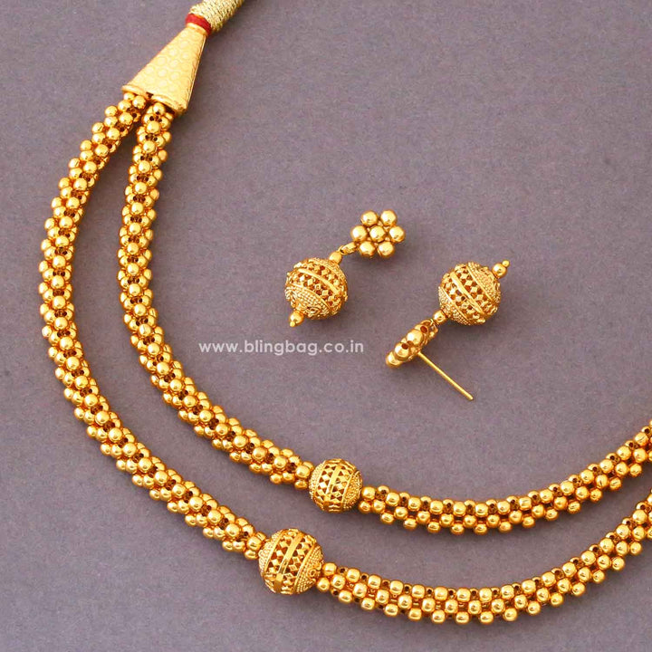 Golden Taraini Antique Jewellery Set- New Arrival