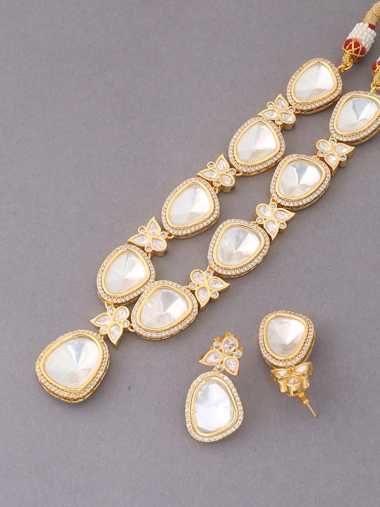Golden Terah Zirconia Jewellery Set