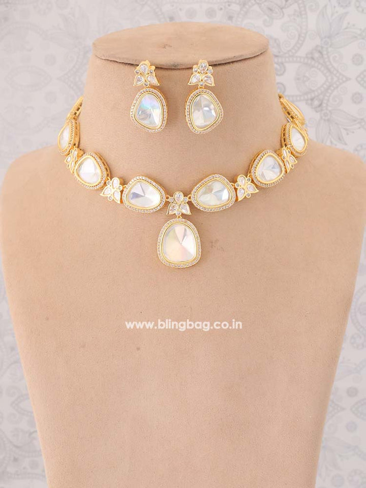 Golden Terah Zirconia Jewellery Set