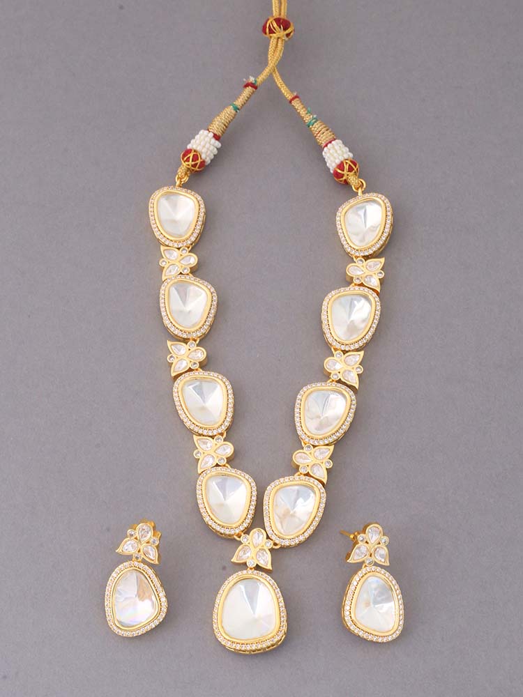 Golden Terah Zirconia Jewellery Set