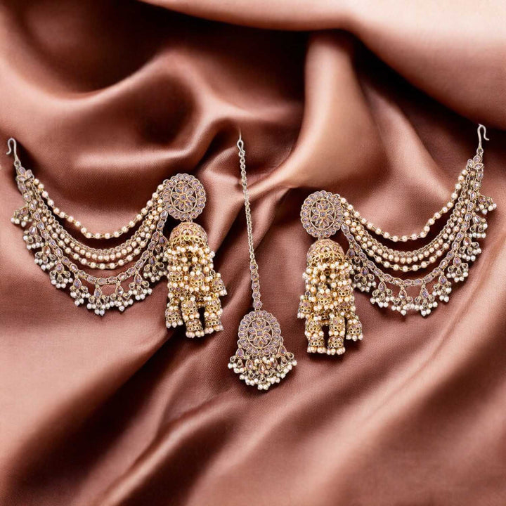 Golden Tilottama Maang Tikka Set