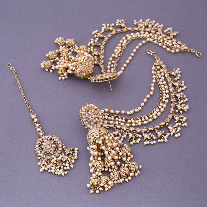 Golden Tilottama Maang Tikka Set