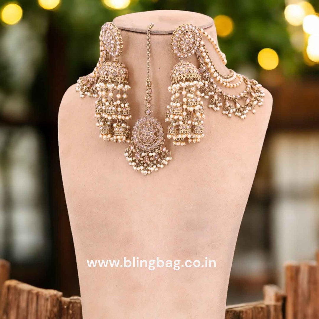 Golden Tilottama Maang Tikka Set