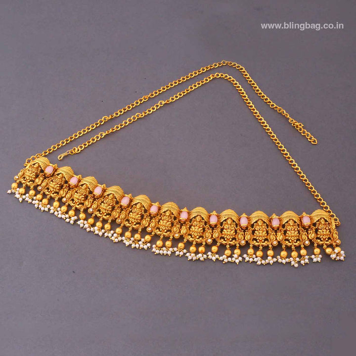 Golden Tridooni Temple Waist Belt