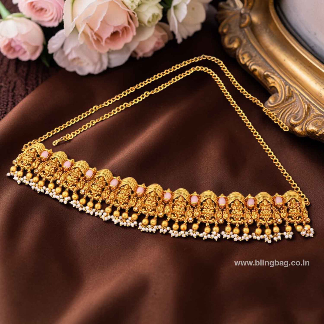 Golden Tridooni Temple Waist Belt