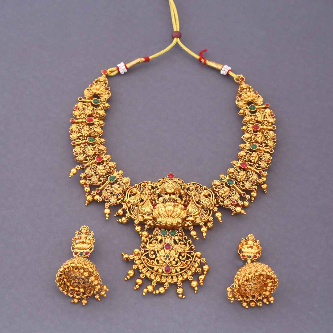 Golden Tulasyaa Bridal Temple Jewellery Set - New Arrival