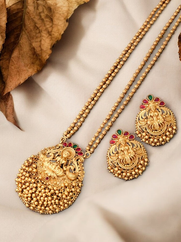Golden Uma Temple Jewellery Set - New Arrival
