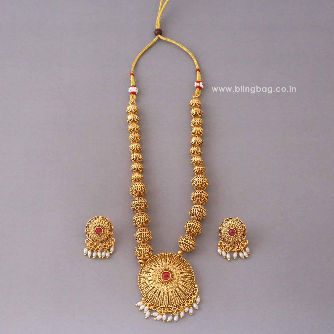 Golden Umaya Antique Jewellery Set- New Arrival
