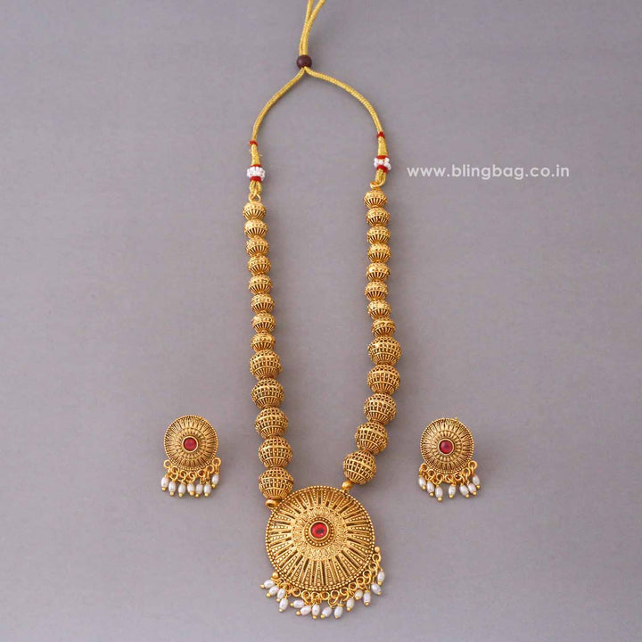 Golden Umaya Antique Jewellery Set- New Arrival