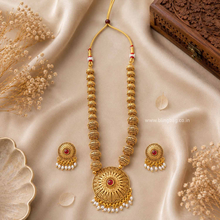 Golden Umaya Antique Jewellery Set- New Arrival