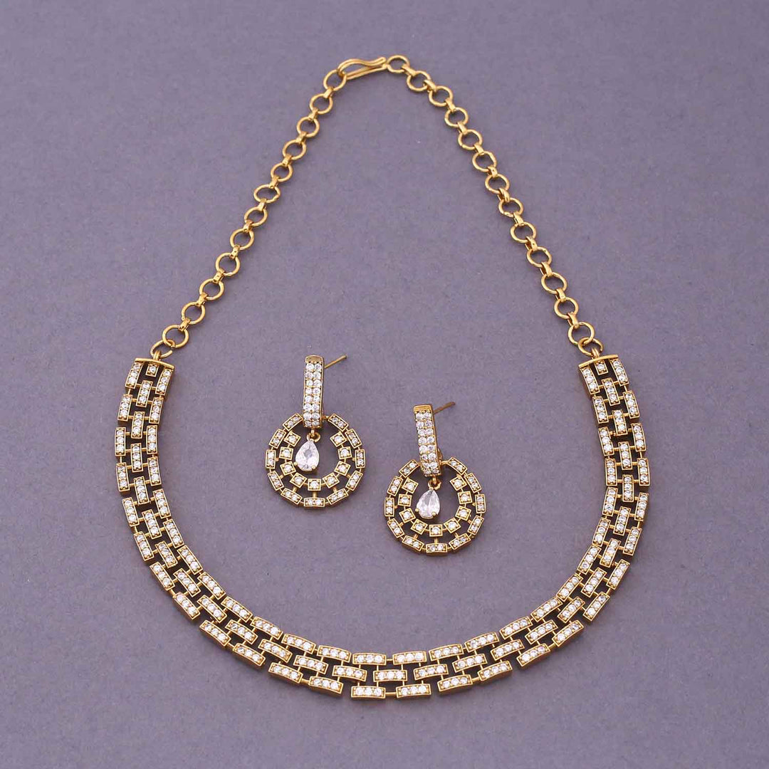 Golden Umnaa Antique Jewellery Set-New Arrival