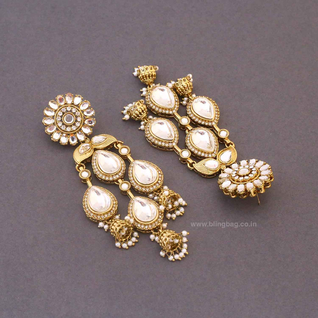 Golden Urja Jhumkis