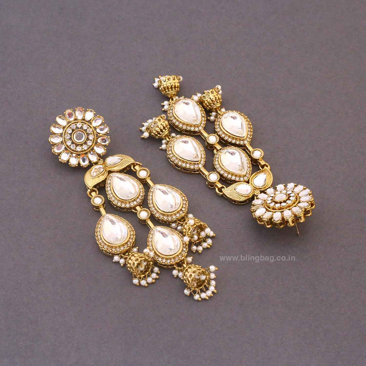 Golden Urja Jhumkis