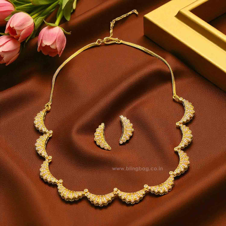 Golden Vaishali Antique Jewellery Set - New Arrival