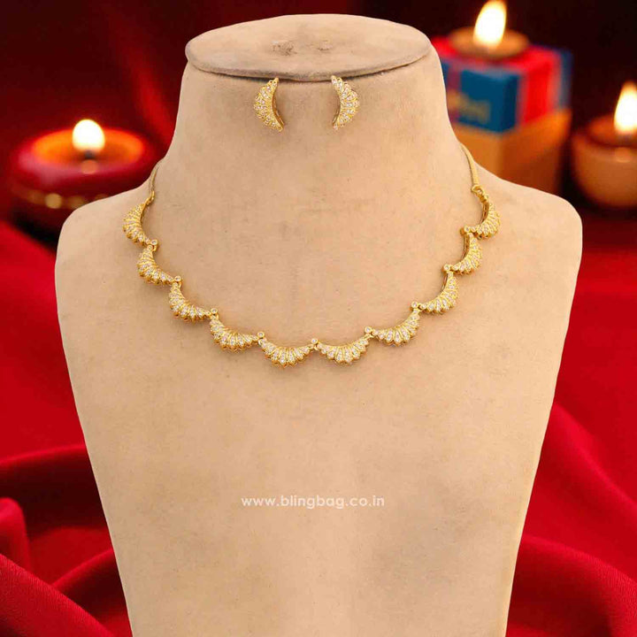 Golden Vaishali Antique Jewellery Set - New Arrival