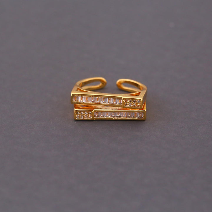 Golden Valencia Zirconia Ring