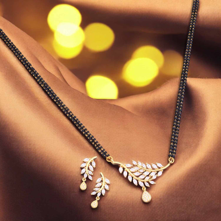 Golden Valentie Mangalsutra Set