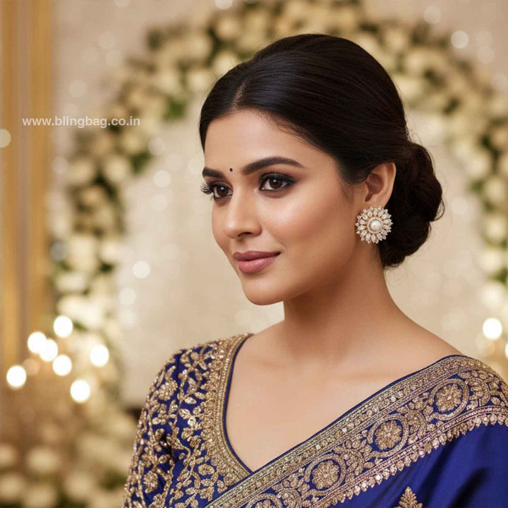 Golden Vanie Zirconia Studs