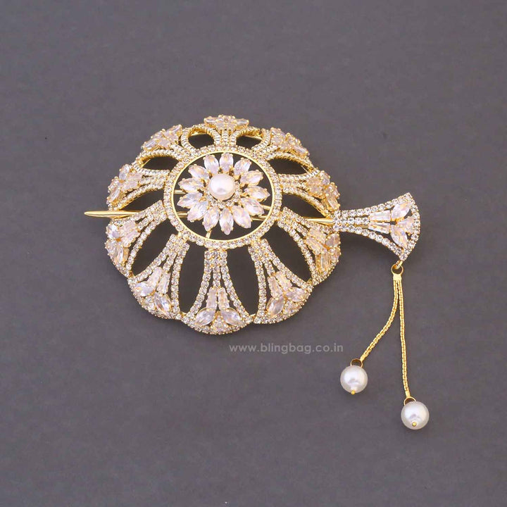 Golden Venu Zirconia Small Hair Bun Cage