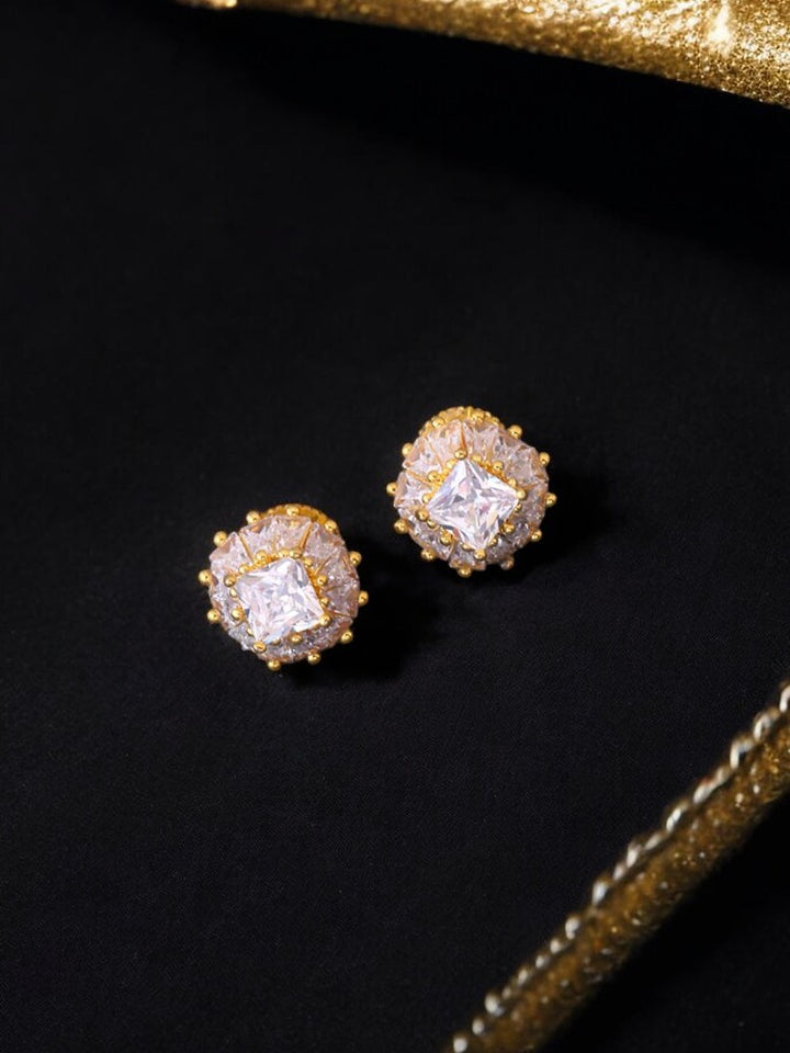 Golden Vidhi Zirconia Studs