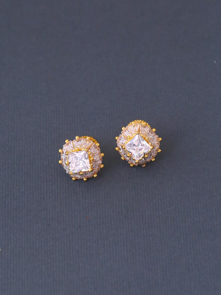 Golden Vidhi Zirconia Studs