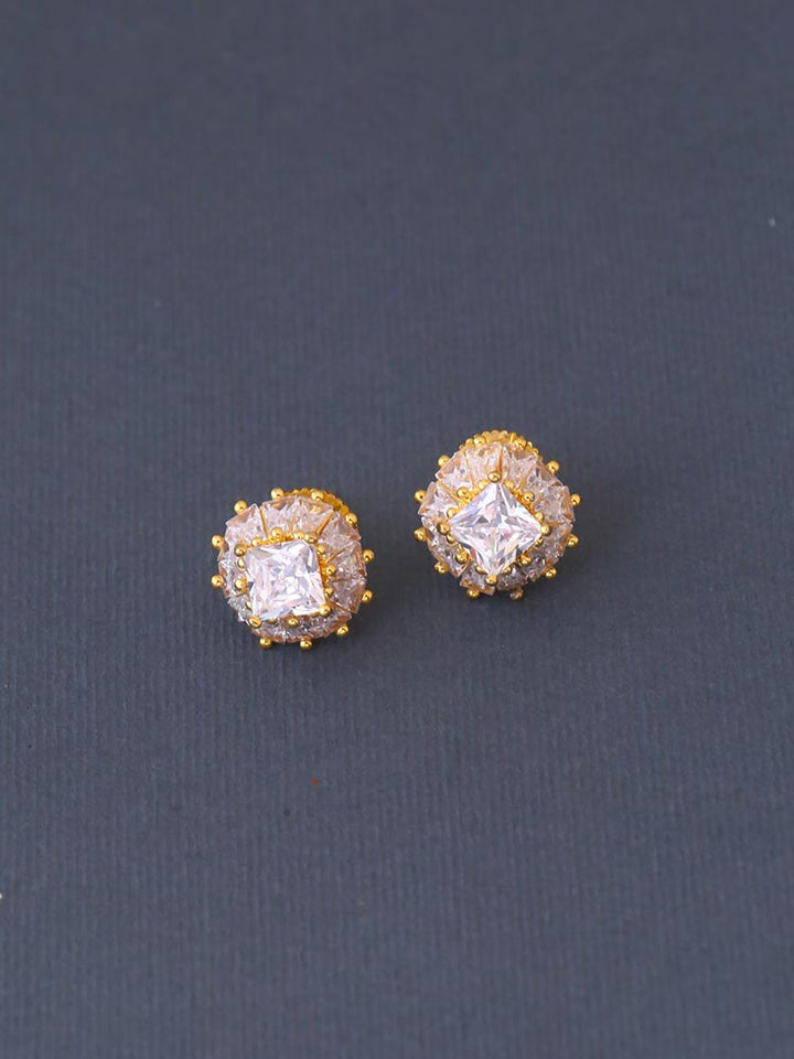 Golden Vidhi Zirconia Studs