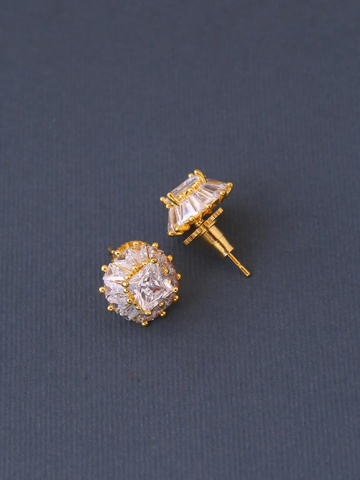 Golden Vidhi Zirconia Studs