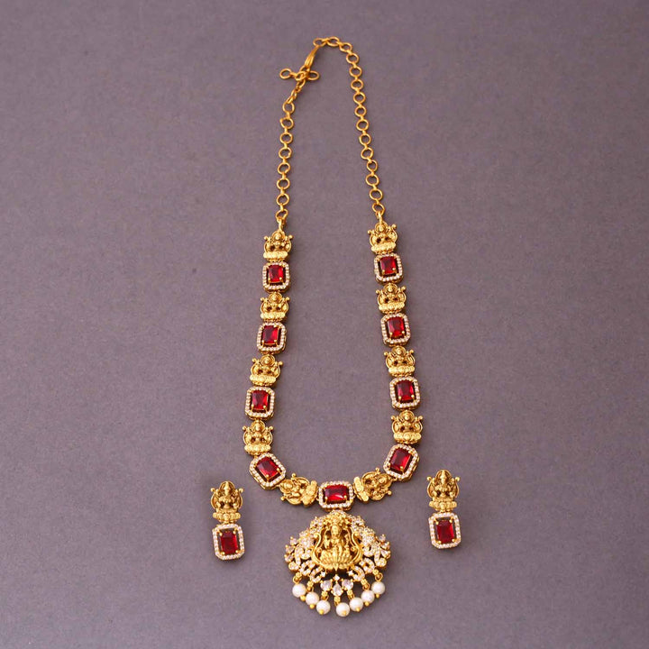 Rani Viruda Temple Jewellery Set - New Arrival