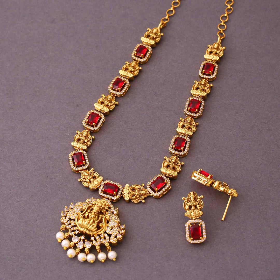 Rani Viruda Temple Jewellery Set - New Arrival